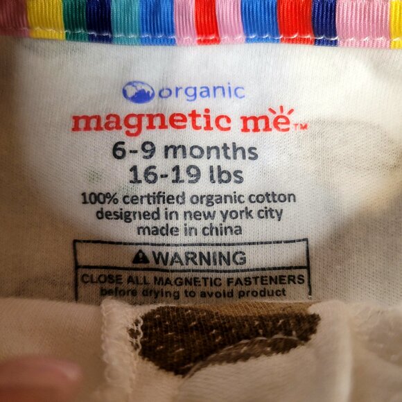 Like New! Magnetic Me Footed Pajama and Blanket Set, 100% Organic Cotton - Picture 6 of 6